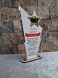 Beyaz Baskılı Plaket