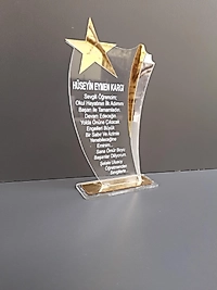 Şeffef Yıldız Plaket