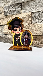 Mezuniyet Fotoğraflı Pleksi Biblo